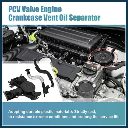 PCV Valve Engine Crankcase Vent Oil Separator Breather Hose Exhaust Pipe Kit 06H103495AH for VW Beetle CC Jetta GTI Passat for Audi A3 A4 A5 Q5 TT Hard Resistant Automotive Parts in Saudi Arabia