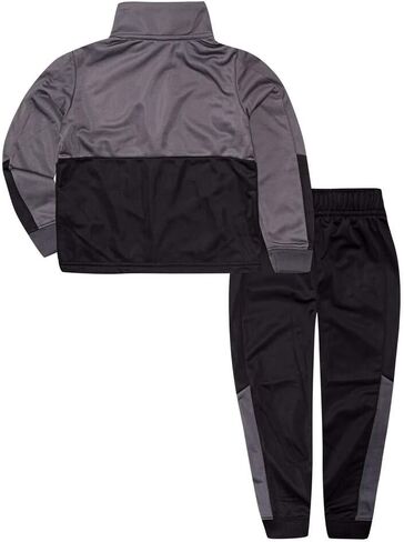 Nike Baby Boy Dri Fit Full Zip Jacket and Pants 2 Piece Set (White(66E201-W1X)/B, 12 Months) in Saudi Arabia