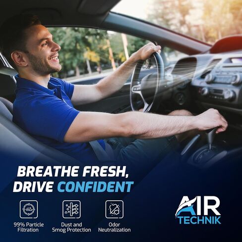 AirTechnik CF10553 Cabin Air Filter w/Activated Carbon | Fits Nissan Frontier 05-21, NV1500/NV2500/NV3500 12-15, Pathfinder 05-12, Xterra 05-15 / Suzuki Quator 09-12 - 27274-9CH0A in Kuwait