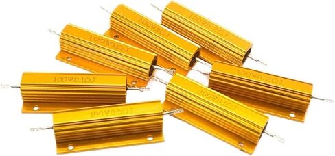 1pc RX24 100W Aluminum Power Metal Shell Case Wirewound Resistor 0.01~200K 0.33 0.5 1 2 5 6 8 10 20 50 100 120 200 300 1K 5K 10K ohm(48R) in Saudi Arabia