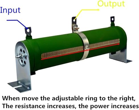 1PC RX20-T High-power Wire-wound Porcelain Tube Load Aging Variable Adjustable Resistance 50W 100W 150W 200W 500W 1000W 2KW 3KW(5R,150W) in Saudi Arabia
