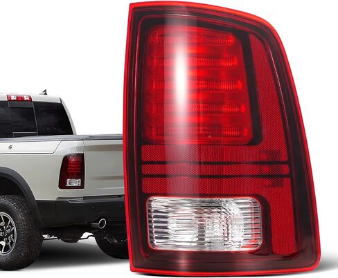 مصابيح خلفية LED متوافقة مع 2013-2018 Dodge Ram 1500 2500 3500 Laramie/Limited/Longhorn Black House المصابيح الخلفية مع المصابيح تحل محل OME 68093081AC 68093080AC 68093081AB 68093080AB (زوج) in Kuwait