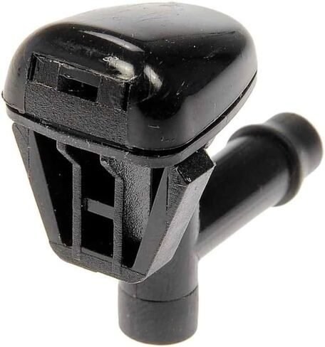 KarParts360 For Ford Taurus 2000-2007 Windshield Washer Nozzle | Plastic | Black | 0.25 Inches Hose Port Diameter | 0.3 Inches Mounting Hole Diameter | Replacement For YF1Z17603AA, YF1Z17603AAA in Saudi Arabia