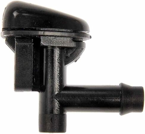 KarParts360 For Ford Taurus 2000-2007 Windshield Washer Nozzle | Plastic | Black | 0.25 Inches Hose Port Diameter | 0.3 Inches Mounting Hole Diameter | Replacement For YF1Z17603AA, YF1Z17603AAA in Saudi Arabia