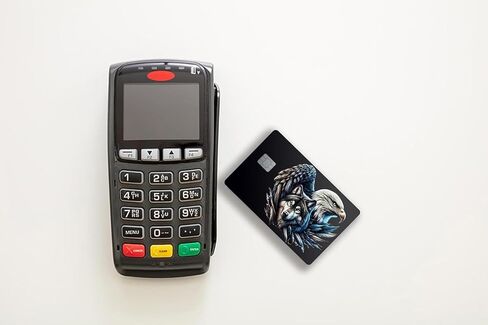 Eagle and Wolf Card Skin – Vinyl Sticker for Credit & Debit Cards – Patriotic Blue Line Inspired Design – Durable, Waterproof, and Easy to Apply & Remove in Saudi Arabia