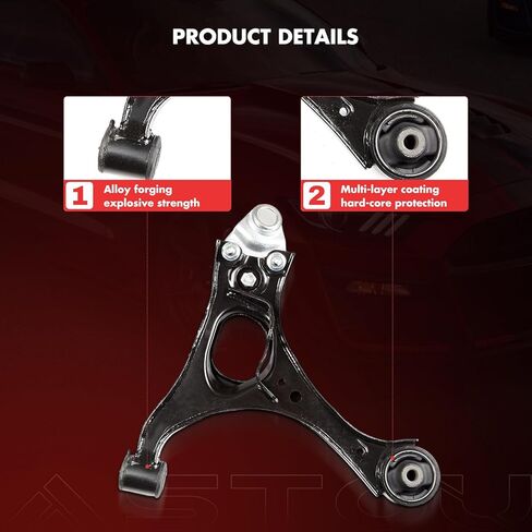 8PCS ASTOU Front Suspension Kit fit for 2006-2011 for Honda Civic 2 Lower Control Arm And Ball Joint 2 Sway Bar Links Front 2 Outer 2 Inner Tie Rod End Links in Saudi Arabia
