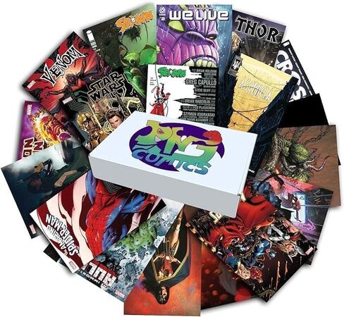 Marvel Comics & DC Comic Books Collection 25 Pack Even Split no dupes - Comic Book Gift Box for Kids, Teens and Adults - Great Mix of Comic Book Collection in Saudi Arabia