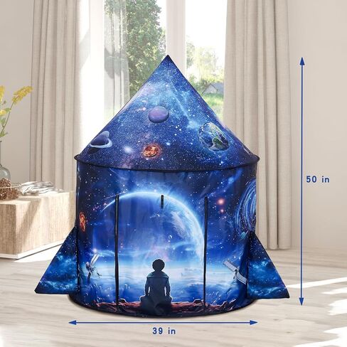 خيمة لعب سفينة الصواريخ، خيام لعب للأطفال، خيمة فضاء لطيفة، سفينة فضاء داخلية وخارجية مع جناح (جالاكسي) in Kuwait