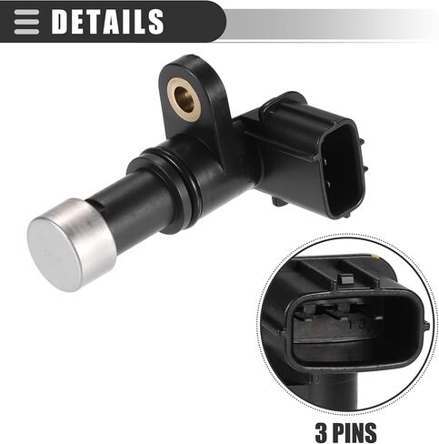 Motoforti Speed Sensor, Automatic Transmission Input Vehicle Long Speed Sensor, for Honda Accord 2005-2007, Plastic, No.28810-PPW-013, Black in Saudi Arabia