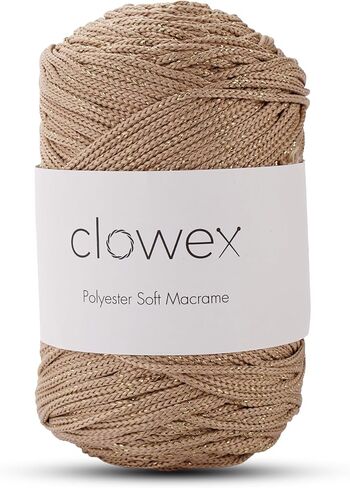 Polyester Soft Macrame Glitter, 2.5mm x 191 Yard Shiny Sparkle Macrame Cord, Metallic Tinsel String for DIY Craft, Carpet, Packing, Gift Wrapping, Crochet and Knitting in Saudi Arabia