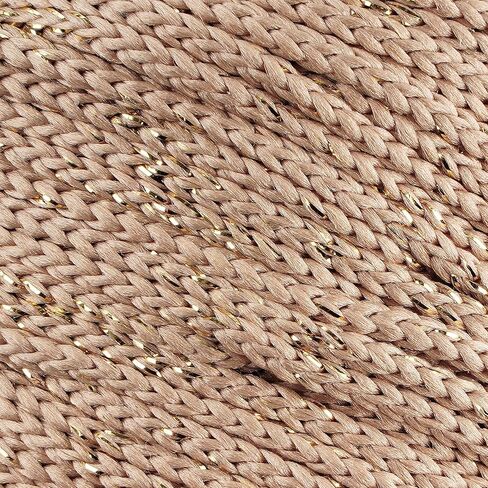 Polyester Soft Macrame Glitter, 2.5mm x 191 Yard Shiny Sparkle Macrame Cord, Metallic Tinsel String for DIY Craft, Carpet, Packing, Gift Wrapping, Crochet and Knitting in Saudi Arabia