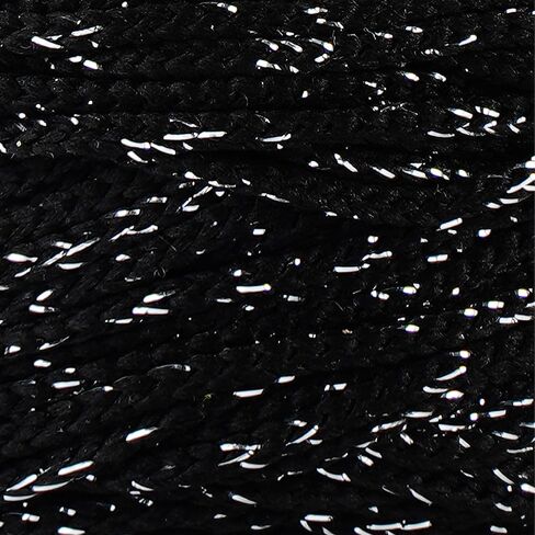 Polyester Soft Macrame Glitter, 2.5mm x 191 Yard Shiny Sparkle Macrame Cord, Metallic Tinsel String for DIY Craft, Carpet, Packing, Gift Wrapping, Crochet and Knitting in Saudi Arabia