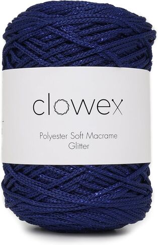 Polyester Soft Macrame Glitter, 2.5mm x 191 Yard Shiny Sparkle Macrame Cord, Metallic Tinsel String for DIY Craft, Carpet, Packing, Gift Wrapping, Crochet and Knitting in Saudi Arabia