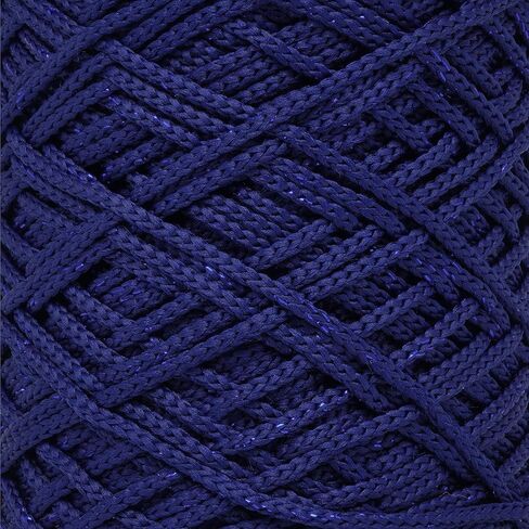 Polyester Soft Macrame Glitter, 2.5mm x 191 Yard Shiny Sparkle Macrame Cord, Metallic Tinsel String for DIY Craft, Carpet, Packing, Gift Wrapping, Crochet and Knitting in Saudi Arabia