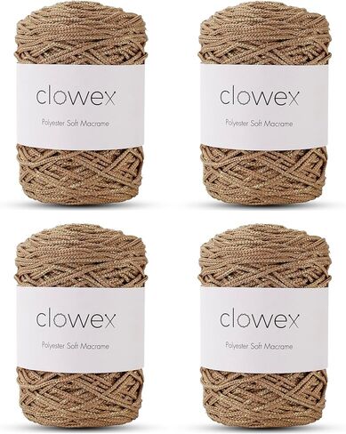 Polyester Soft Macrame Glitter, 2.5mm x 191 Yard Shiny Sparkle Macrame Cord, Metallic Tinsel String for DIY Craft, Carpet, Packing, Gift Wrapping, Crochet and Knitting in Saudi Arabia