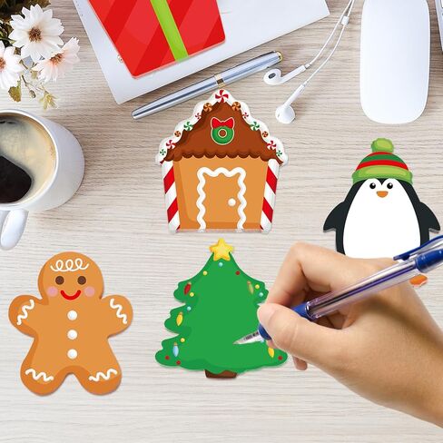 Fancy Land 24 Pads Christmas Sticky Notes Cute Xmas Sticky Notes for Teachers Classrooms 720 Sheets Memo Pads Page Markers Flags Gifts Home Office School Supplies in Saudi Arabia