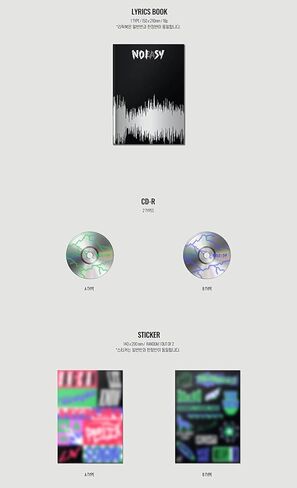 STRAYKIDS (NOEASY: A TYPE) 2nd Album CD+Unit Folded Poster+Photocards+Double Sided Photocard+Photobook+Sticker+Lyrics Book+(Extra 4 Photocards+1 Double-Sided Photocard+Pocket Mirror) in Saudi Arabia