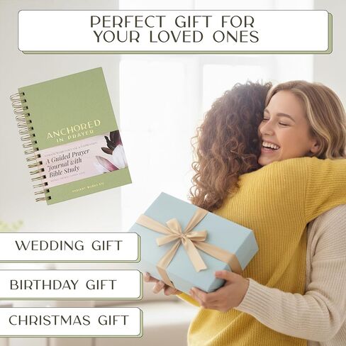 Prayer Journal with Bible Study - 20 Weeks Guided Daily Christian Journal for Woman to Strengthen Faith and Practice Gratitude - Christian Christmas Gift - Religious Gift for Spritual Growth in Saudi Arabia