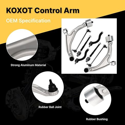 4Pcs Front Lower Control Arm Stabilizer Sway Bar End Link Fit for Honda Pilot 2009 2010 2011 2012 2013 2014 2015, K621550 K621551 K750124 in Saudi Arabia