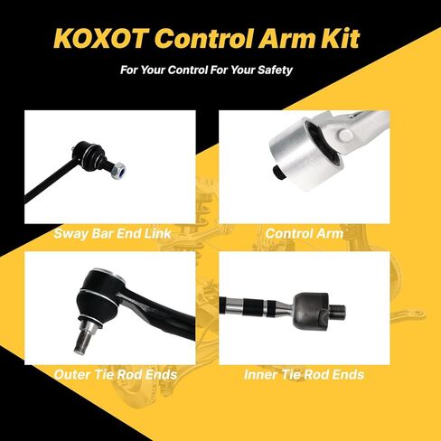 4Pcs Front Lower Control Arm Stabilizer Sway Bar End Link Fit for Honda Pilot 2009 2010 2011 2012 2013 2014 2015, K621550 K621551 K750124 in Saudi Arabia