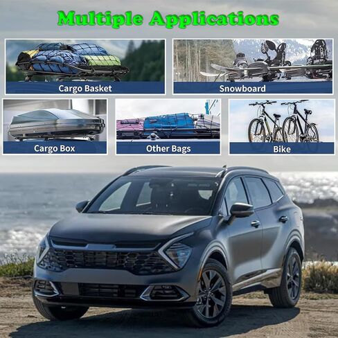 Roof Rack Cross Bars Compatible with 2021-2024 KIA Sorento & Sorento HYBIRD with Raised Side Rails, Aluminum Roof Rails Cross Bars Fit for Rooftop Cargo Carrier Luggage Kayak Canoe Bike Snowboard in Saudi Arabia