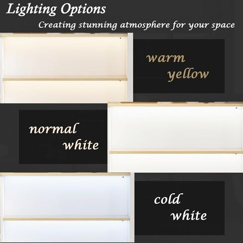 White Small Reception Desk with Lockable Drawer, Business Work Front Desk with Open Storage Shelves & LED Light, Compact Office Display Counter Table, Counter Reception Table for Salon in Kuwait