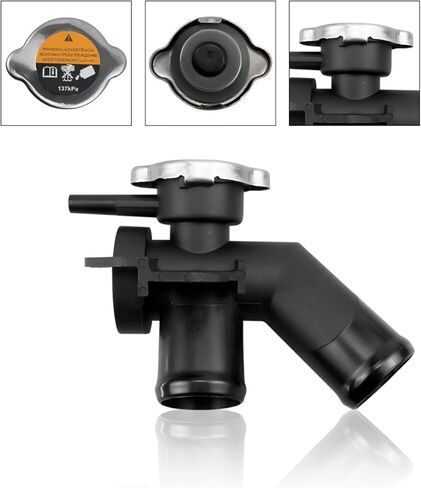 21517-JP00A Radiator Coolant Filler Neck Fit for Nissan Quest Murano 2009-2017 Water Outlet Flange Radiator Cap Assembly Replace 21430-8991A in Saudi Arabia