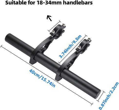 Yizhet Bike Handlebar Extender, Bicycle Handlebar Extension Lightweight Durable Double Bike Handlebar Bracket for Holding Bicycle Speedometer, GPS, Phone Mount Holder in Kuwait