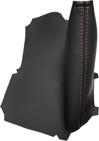 حذاء التحول التلقائي وفرامل اليد من الجلد الطبيعي باللون الأحمر المتوافق مع Subaru BRZ Scion FR-S Toyota GT 86 2012 2013 2014 2015 2016 2017 2018 2019 2020 (صنع في الولايات المتحدة الأمريكية) (حذاء فرامل اليد) in Kuwait