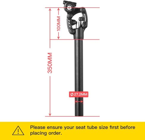 SR Suntour SP12 NCX Suspension Seatpost with Cover (30.9mm x 350mm), Size 30.9 " in Saudi Arabia