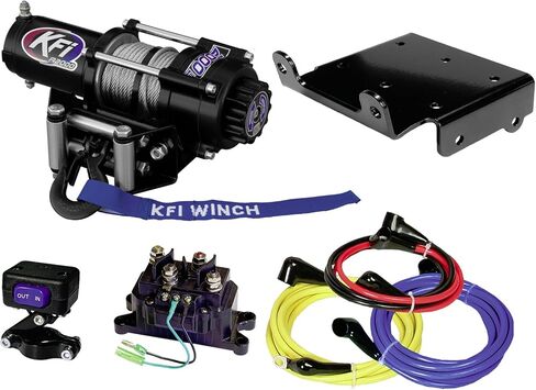 مجموعة KFI Combo - SE25 2500 lb Stealth Winch & Winch Mount - متوافق/استبدال لـ 2008-2021 سوزوكي LTA750 King Quad 750 - جميع الموديلات in Saudi Arabia