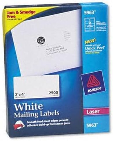 AVERY AVE5963 - Easy Peel Address Labels in Saudi Arabia