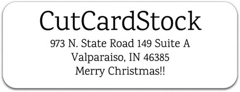 Personalized Return Address Labels 120 Labels - 2.625" x 1" Sheet Label - Custom Return Address - Made in The U.S.A. - Holiday Extras Included (Glossy White) in Kuwait