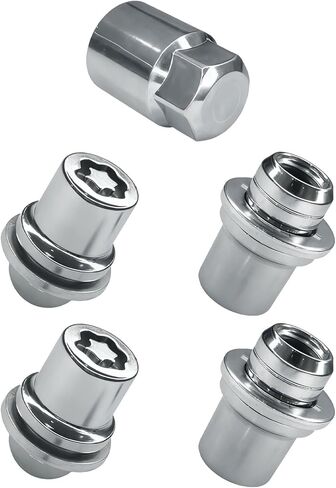 Wheel Locks Lug Nuts Set M12 x 1.5 Anti Theft Lug Nuts with Wheel Lock Key, 00276-00900 Wheel Locking Lug Nut Key Removal Tool Compatible with Toyota Camry RAV4 Sienna Tacoma Lexus Tires in Saudi Arabia