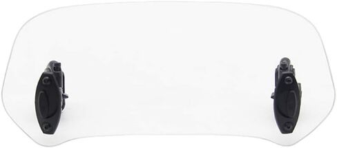 Evomosa Motorcycle Adjustable Clip-On Windshield Windscreen Extension Spoiler Deflector (white) in Kuwait