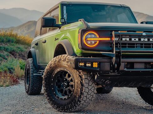 عجلة RockTrix RT111 مقاس 17 بوصة متوافقة مع عجلات Ford 2021+ Bronco 17x9 6x5.5 (+إزاحة 12 مم) 6x139.7 PCD، تجويف 93.1 مم، عجلات معدنية، متوافقة أيضًا مع إطارات Ranger 2019+ in Saudi Arabia