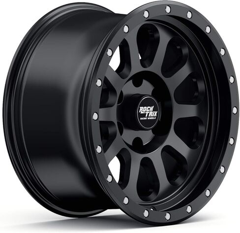 عجلة RockTrix RT111 مقاس 17 بوصة متوافقة مع عجلات Ford 2021+ Bronco 17x9 6x5.5 (+إزاحة 12 مم) 6x139.7 PCD، تجويف 93.1 مم، عجلات معدنية، متوافقة أيضًا مع إطارات Ranger 2019+ in Saudi Arabia
