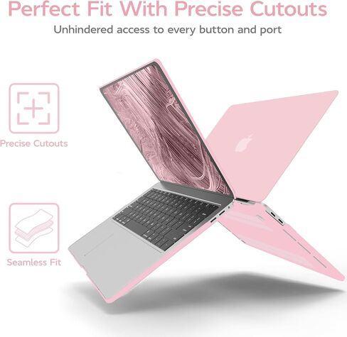 Anban متوافق مع حافظة MacBook Pro 13 بوصة 2025 2024 2023 M2، 2022-2016 M1 A2338 A2251 A2289 A2159 A1989 A1708 A1706، حافظة كمبيوتر محمول بلاستيكية صلبة + غطاء لوحة مفاتيح + واقي شاشة، أرجواني in Kuwait