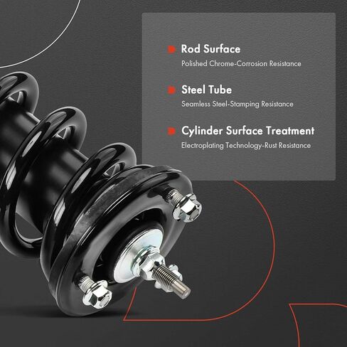 A-Premium Set (4) Front and Rear Shock Absorber and Complete Strut and Coil Spring Assembly Compatible with Nissan Frontier 2006-2019, RWD, Driver and Passenger Side in Saudi Arabia