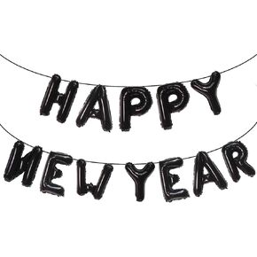 بالونات فضية Happy New Year 2026، بالونات أرقام رقائق معدنية مقاس 16 بوصة 2026، ديكورات NYE لعام 2026 لديكور ليلة رأس السنة 2026 in Kuwait