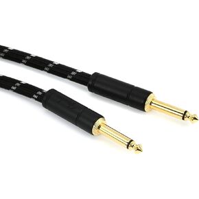 Fender Deluxe Series Instrument Cable, Straight/Angle, Tweed, 15ft in Kuwait