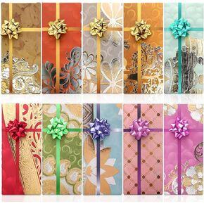 Roowest 30 Sets Christmas Shagun Gift Card Holders with Bow for Jewelry Money Holder Thanksgiving Wrap Boxes for Party Favors in Saudi Arabia