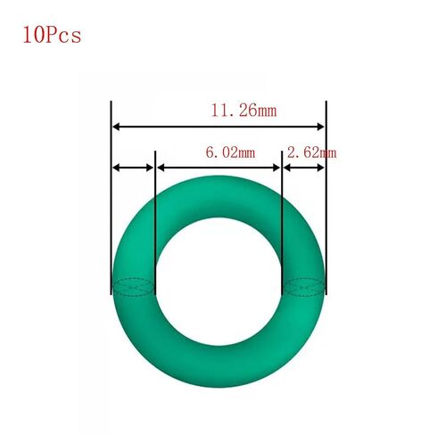 حلقات دائرية مطاطية من النتريل، 10 قطع حلقات دائرية مطاطية من الفلور، 20.78 مم OD، معرف 15.54 مم، عرض 2.62 مم، حشية ختم FKM لسباكة الآلات (7.59 مم × 12.83 مم × 2.62 مم) in Kuwait