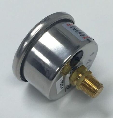 Braided Holley 4150 Double Pumper Fuel Line Log Anodized w/BLK Oil Filled Gauge in Saudi Arabia