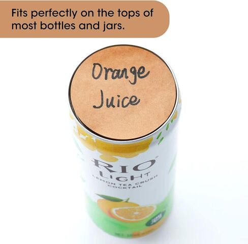 ملصقات كرافت بنية طبيعية مقاس 1 بوصة (500 لكل لفة) - ملصقات ملصقات ذات نقاط فارغة مستديرة - ملصقات ختم التغليف in Kuwait