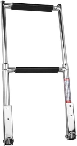 Hoffen Telescopic 4 Step Ladder Stainless Steel Telescoping Extendable Boat Ladder 900 Pound Capacity for Marine Yacht/Swimming Pool in Kuwait