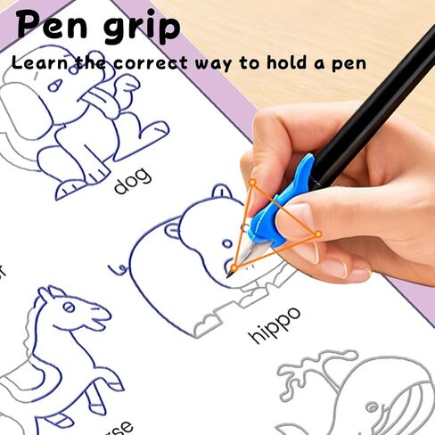 ZAZKHC Magic Grooved Writing Practice 6-Books Reusable Grooved Handwriting Practice Book Preschool Learning Activities Book in Saudi Arabia