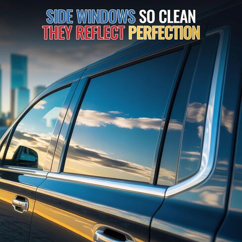 Glass Cleaner & Rain Repellent – Premium Ceramic 2-in-1 Formula Cleans & Protects – Streak-Free Shine for Windshields, Windows, & Mirrors – Made in USA – 16oz in Saudi Arabia