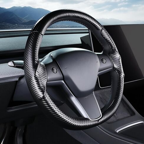 Steering Wheel Cover for Tesla Model 3(2017-2023) Model Y(2020-2024), Steering Wheel Accessories for Tesla Model 3/ Y in Saudi Arabia
