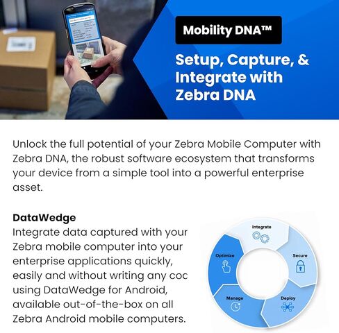 Zebra TC58 Mobile Barcode Scanner | 6" Touch Screen | WiFi 6E, Bluetooth, 5G Cellular | Android Mobile Computer | 1D & 2D Scanner | Front & Rear Cameras (Renewed) in Saudi Arabia